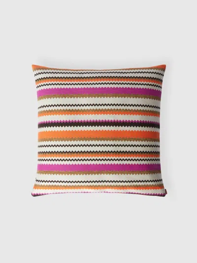 Missoni Cancun Outdoor Cushion 60x60 Cm In Orange Multicoloured