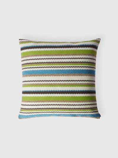 Missoni Cancun Outdoor Cushion 60x60 Cm In Turquoise  Multicoloured