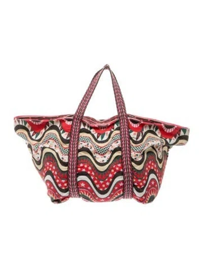 Pre-owned Missoni Canvas Tote In Multicolor