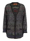 Missoni Zigzag Pattern Cardigan Sweaters And Cardigans Multicolor In Black