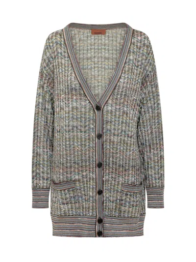 Missoni Caperdoni Cardigan In Gray