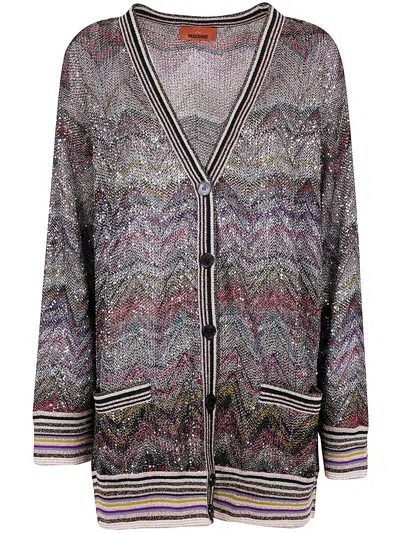 MISSONI MISSONI CAPERDONI CARDIGAN  WITH SEQUIN