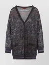 Missoni Zigzag Pattern Cardigan Sweaters And Cardigans Multicolor In Black