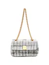 CAPERDONI CHECK KNITTED SHOULDER BAG