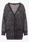 Missoni Zigzag Pattern Cardigan Sweaters And Cardigans Multicolor In Black