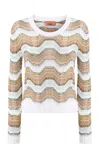 Missoni Caperdoni-knit Long Sleeve Top In Multi