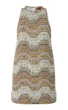 Missoni Caperdoni-knit Shift Mini Dress In Multi