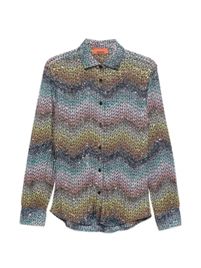 Missoni `caperdoni` Long Sleeve Shirt In Multi