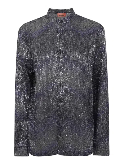 Missoni Caperdoni Long Sleeve Shirt In Brown