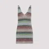 Missoni Women's Caperdoni Mini Dress | Size 40 | Ds25sg1dbc0051 In Kp Multigreen Red Sky