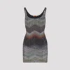 Missoni Zigzag Metallic Sequin Caperdoni Knit Minidress In Multi