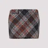 Missoni Plaid Mini Skirt Belt Loops In Multi