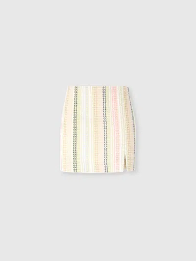 MISSONI MINIROCK AUS EINER BAUMWOLLMISCHUNG MIT CAPERDONI-MOTIV UND SCHLITZ