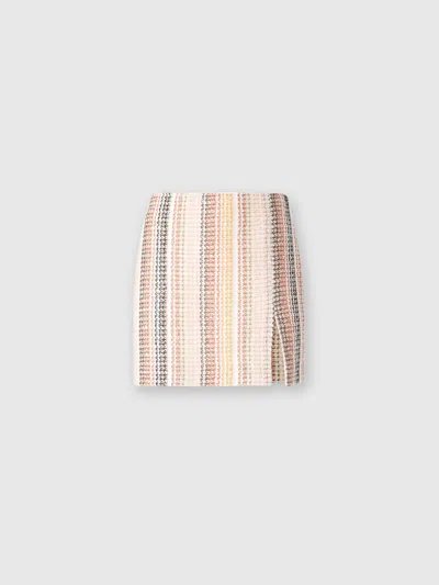 MISSONI MINIROCK AUS EINER BAUMWOLLMISCHUNG MIT CAPERDONI-MOTIV UND SCHLITZ