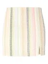 Missoni Caperdoni Motif Cotton Blend Mini Skirt With Slit In 中性色