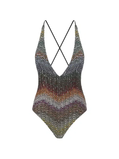 Missoni "caperdoni" One Piece In Animal Print