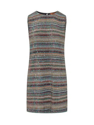 Missoni Caperdoni Short Dress In Multi