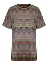 Missoni Caperdoni Short Sleeve T-shirt With Sequin In Multi