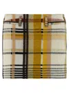 Missoni Plaid Mini Skirt Belt Loops In White