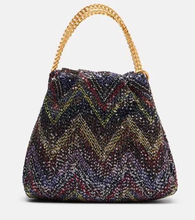 Missoni Caperdoni Small Embellished Pouch In Multi