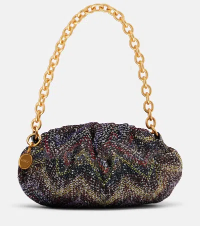 Missoni Caperdoni Small Sequined Clutch In Multi