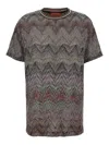 Missoni T-shirt With Multicolor Sequins In Multi