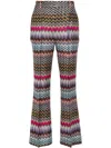 Missoni Zigzag Printed Pleated Trousers In Pink