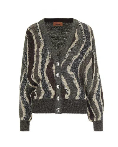 MISSONI BOXY CARDIGAN WITH MULTICOLOR SEQUINS
