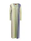 Missoni Striped Sequin Knitwear Cardigan In Green