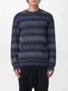 Missoni Zigzag Pattern Sweater In Blue