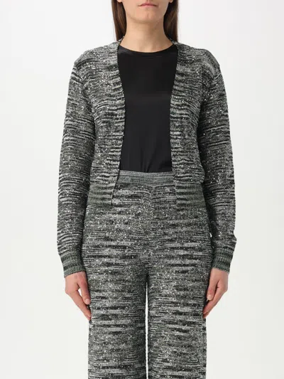 Missoni Cropped Sequin-embellished Crochet-knit Cardigan In Green