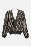 Missoni Wave Pattern Cardigan In Multi