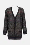 Missoni Zigzag Pattern Cardigan Sweaters And Cardigans Multicolor In Gray