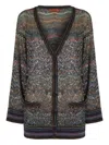 Missoni Oversized Cardigan With Multicolor Sequins In Multi