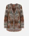 Missoni V-neck Pocket Cardigan In Multi