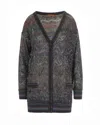 Missoni Zigzag Pattern Cardigan Sweaters And Cardigans Multicolor In Black