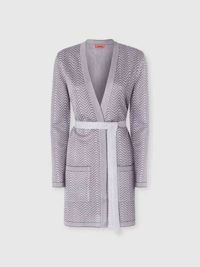 Missoni Cardigan Wave Pattern With Belt