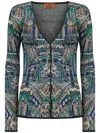 Missoni Multicolor Pattern Cardigan In Multicolour