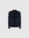 Missoni Cardigan With Zigzag And Stripe Pattern In Multi