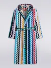 Missoni Carlie Hooded Bathrobe In Multicoloured