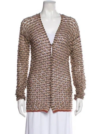 Pre-owned Missoni Cashgora Striped Sweater In Neutral