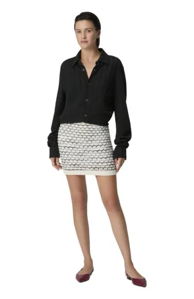 Missoni Cashmere And Viscose Mini Skirt In Black