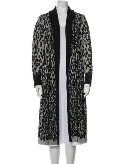 Pre-owned Missoni Cashmere Animal Print Sweater In Black