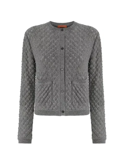 Missoni Cashmere Cardigan In Blue