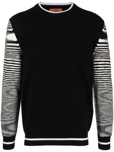 Missoni Crew-neck Cashmere Jumper In Black