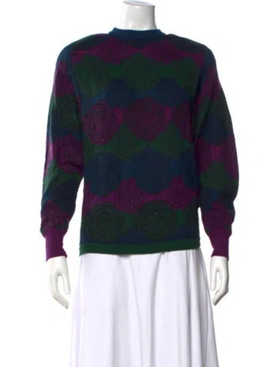 Pre-owned Missoni Cashmere Floral Print Sweater In Multi