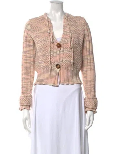 Pre-owned Missoni Cashmere Patterned Sweater In Pink