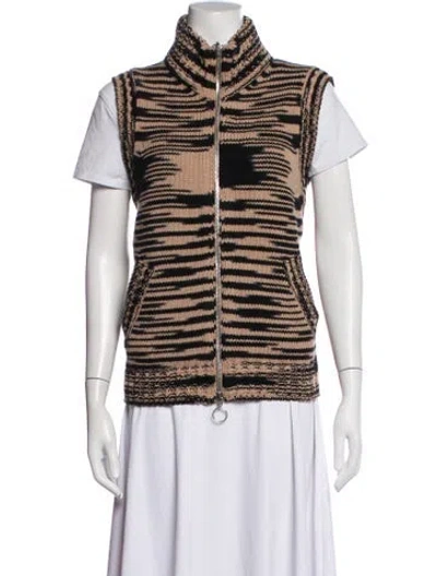 Pre-owned Missoni Cashmere Patterned Vest In Multicolor
