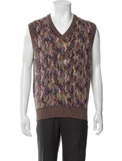 Pre-owned Missoni Cashmere Printed Vest W/ Tags In Multi