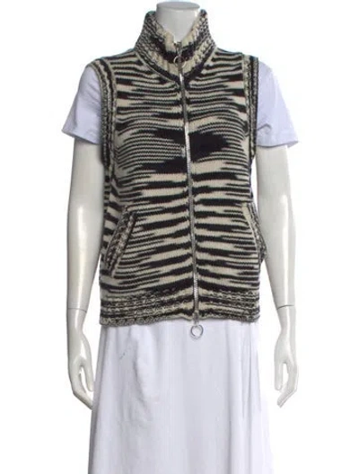 Pre-owned Missoni Cashmere Striped Sweater In Neutrals